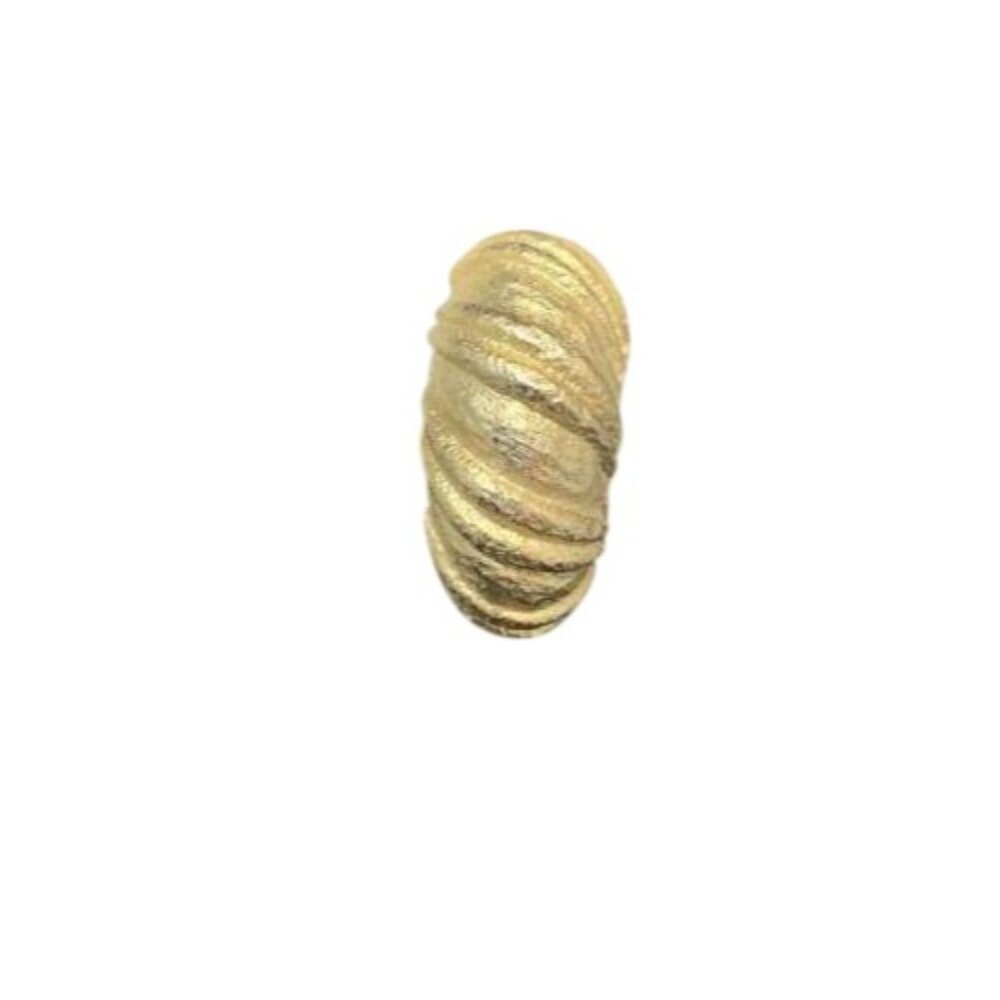 Joseph Mazer Textured Gold Tone Clip On Earrings W/ 2 Pair Of Charms (1746) - Picture 4 of 12